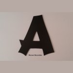 Plastbokstav PVC svart CANCUN