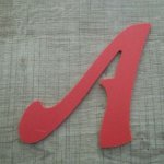 Plastbokstav PVC farge FELIPE