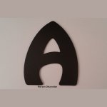 Plastbokstav PVC svart HARLEQUIN