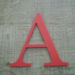 Plastbokstav PVC farge LOFT