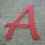 Plastbokstaver PVC-farge LUCIDA HANDWRITING