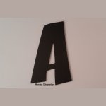 Plastbokstaver PVC svart ZOINKS