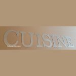 Dekorative bokstaver i sink KITCHEN 18 cm