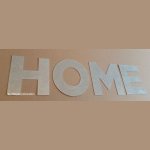 Dekorativ bokstav i sink HOME 30 cm