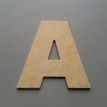 Bokstav MDF rå til maling modell ARIAL BLACK