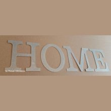 Dekorativ bokstav i sink HOME 20 cm