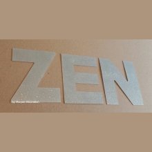 ZEN dekorativ bokstav i sink 10 cm