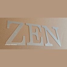 ZEN dekorativ bokstav i sink 20 cm