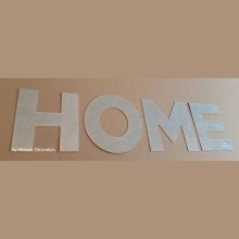 Dekorativ bokstav i sink HOME 20 cm