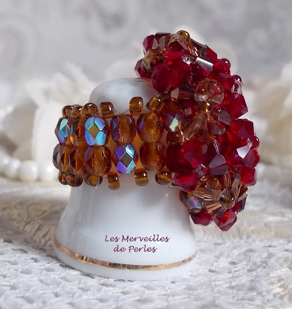 Poppy Ring med Swarovski-krystallfasetter og spinnere