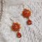 BO Lady i oransje brodert med Swarovski Tangerine-krystaller, frøperler og bohemske glassperler