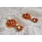 BO Lady i oransje brodert med Swarovski Tangerine-krystaller, frøperler og bohemske glassperler