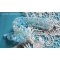 Crystal Blue armbånd med Swarovski krystallfasetter og spinnere