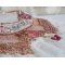 Evig rose halskjede brodert med halvedelstener og full av forskjellige kvalitetsperler