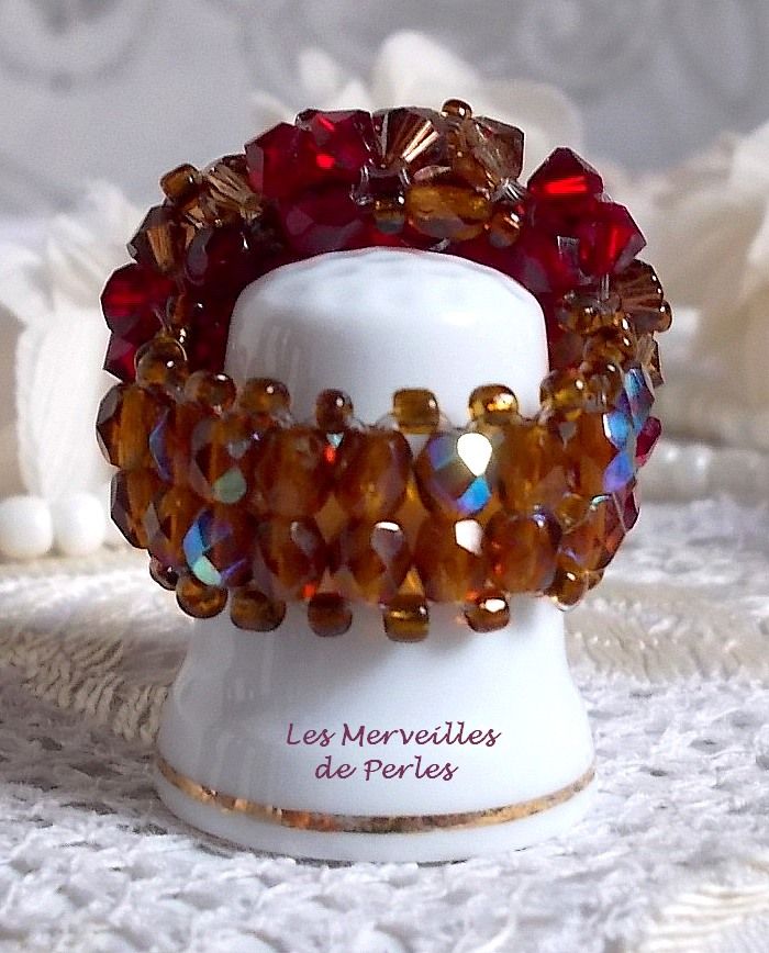 Poppy Ring med Swarovski-krystallfasetter og spinnere