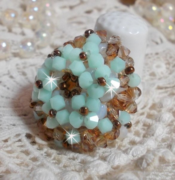 Vannliljering med Swarovski krystallfasetter og spinnere