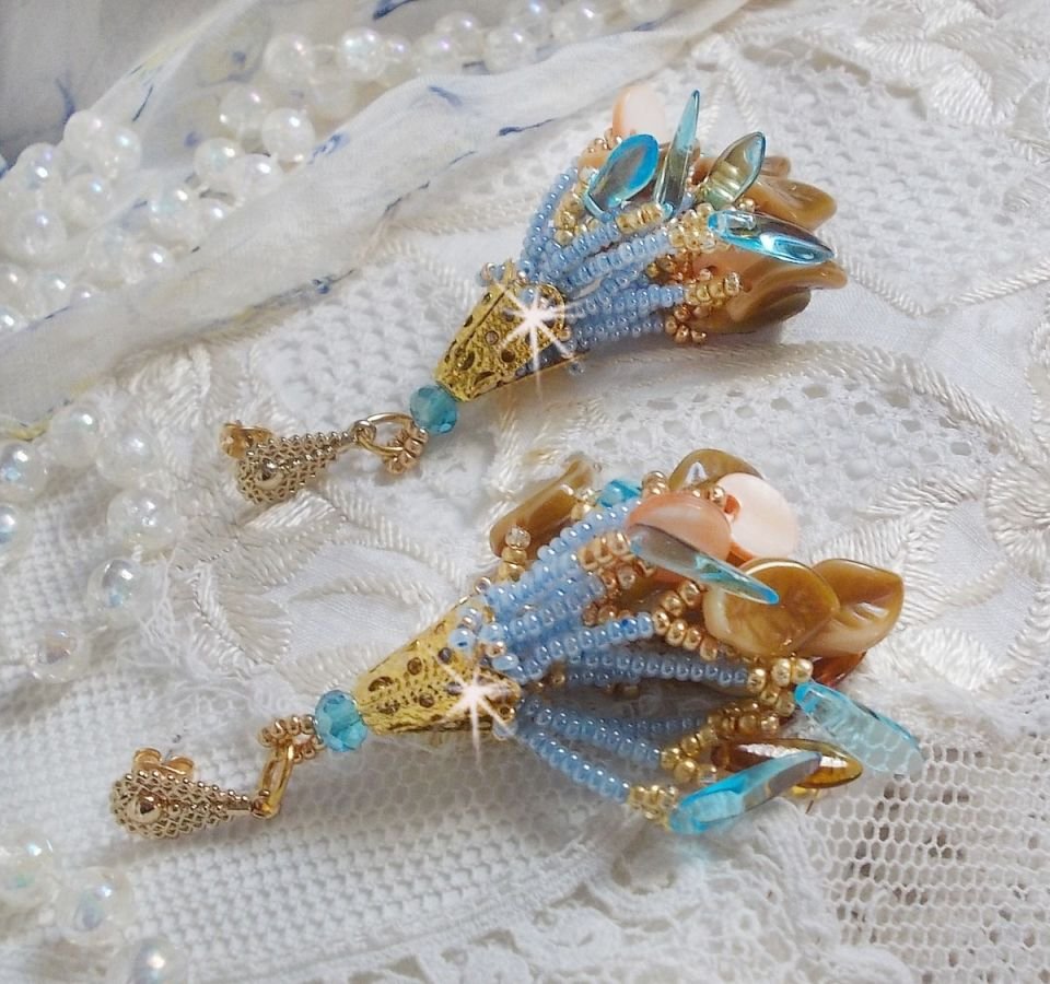 BO Cheyenne med perlemor paljetter og bohemske glassdolker