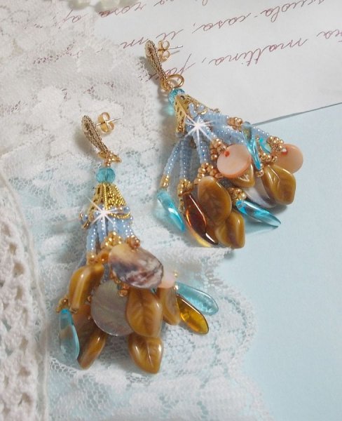 BO Cheyenne med perlemor paljetter og bohemske glassdolker