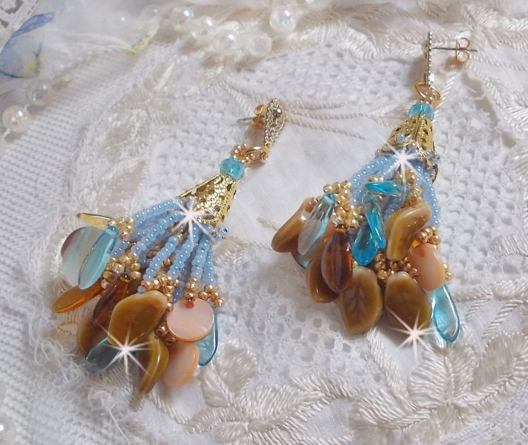 BO Cheyenne med perlemor paljetter og bohemske glassdolker