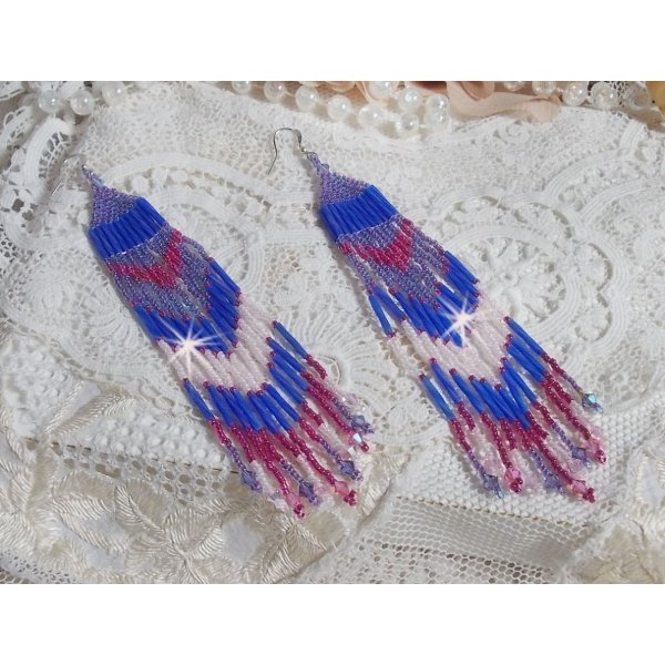 BO Constellation med Swarovski-krystaller, Miyuki-perler og r&oslash;r