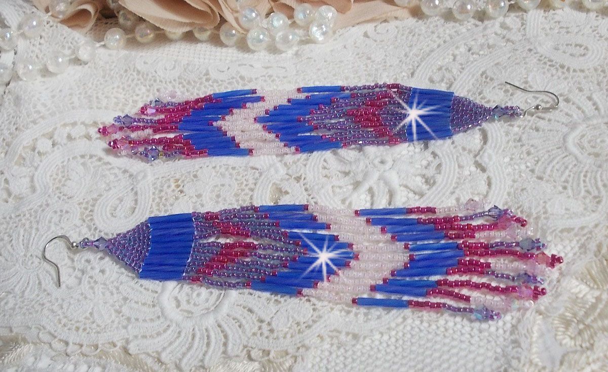 BO Constellation med Swarovski-krystaller, Miyuki-perler og rør