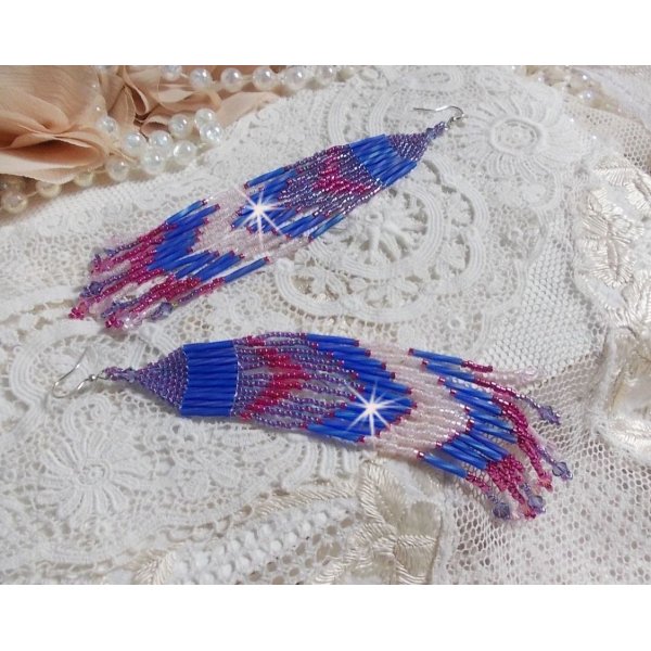 BO Constellation med Swarovski-krystaller, Miyuki-perler og r&oslash;r