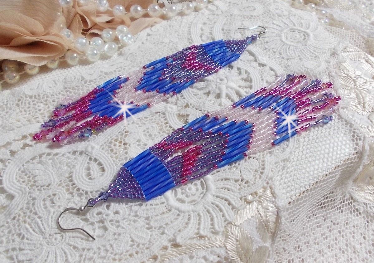 BO Constellation med Swarovski-krystaller, Miyuki-perler og rør