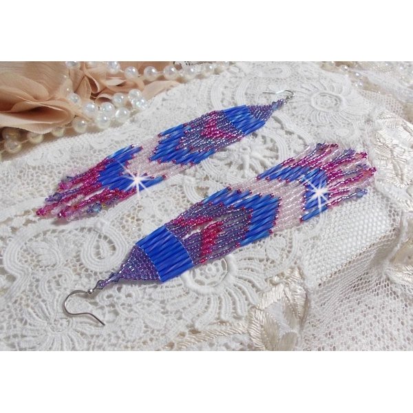 BO Constellation med Swarovski-krystaller, Miyuki-perler og r&oslash;r