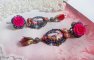 BO Maria og Jesus laget med harpiks cabochons, røde fasetterte pærer og diverse tilbehør