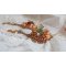 BO Souffle d'Automne chic Ethnisk brodert med Swarovski-krystaller, to bohemske glasscabochoner fra 1960-tallet, harpiksroser og frøperler