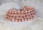 Rose Royale armbånd med Pink Tila perler, fasetterte perler og Swarovski krystallperler