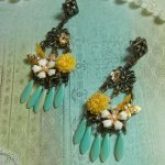 BO Vårhjerte laget med dolker, harpiksblomster, PureCrystal og charms