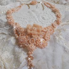 Idylle Beauté Haute-Couture halskjede, ingenting annet enn Swarovski perler og frø perler 