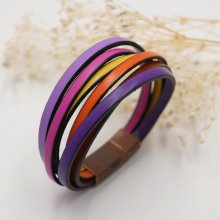 Multi-lær mansjettarmbånd i toniske farger