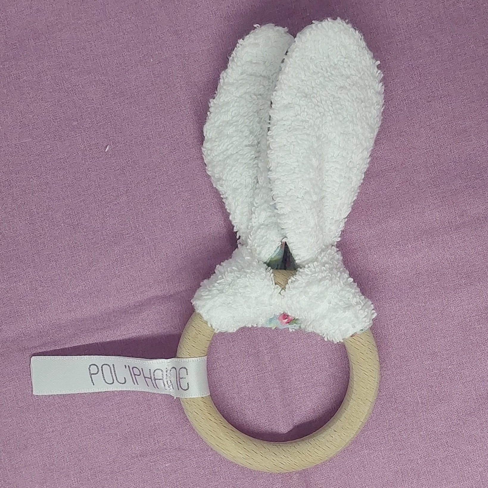 D&eacute;coration oreilles de lapin pour chambre de b&eacute;b&eacute; Bleu clair fleuri