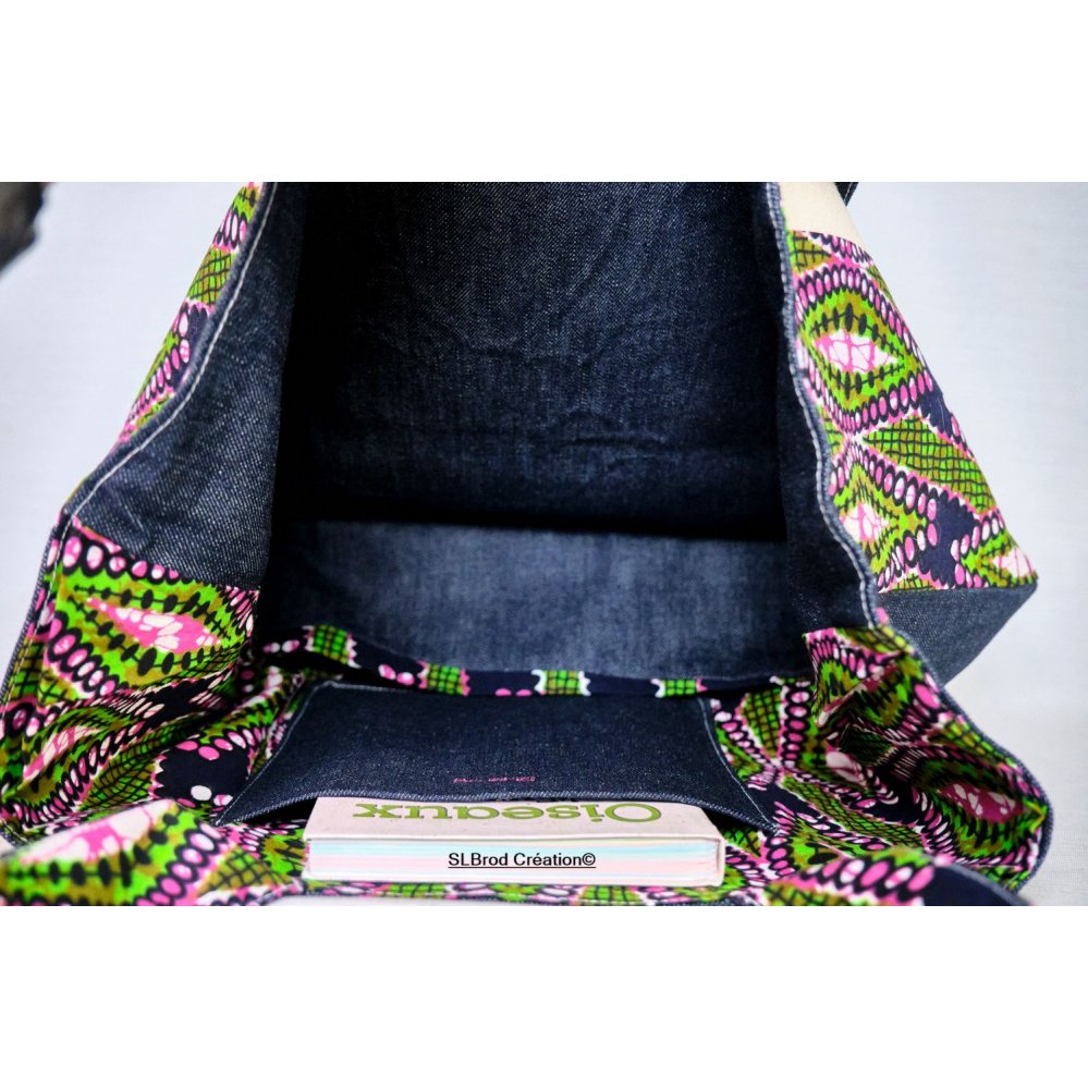 Tote bag med afrikansk mønster