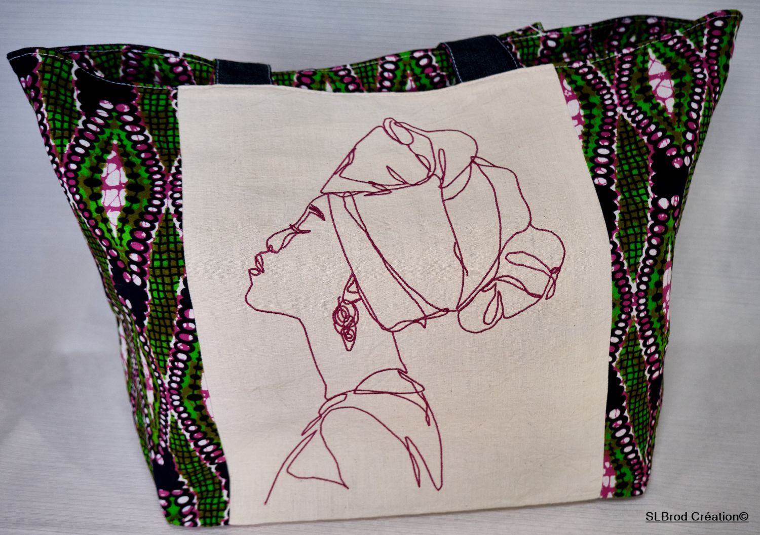 Tote bag med afrikansk mønster