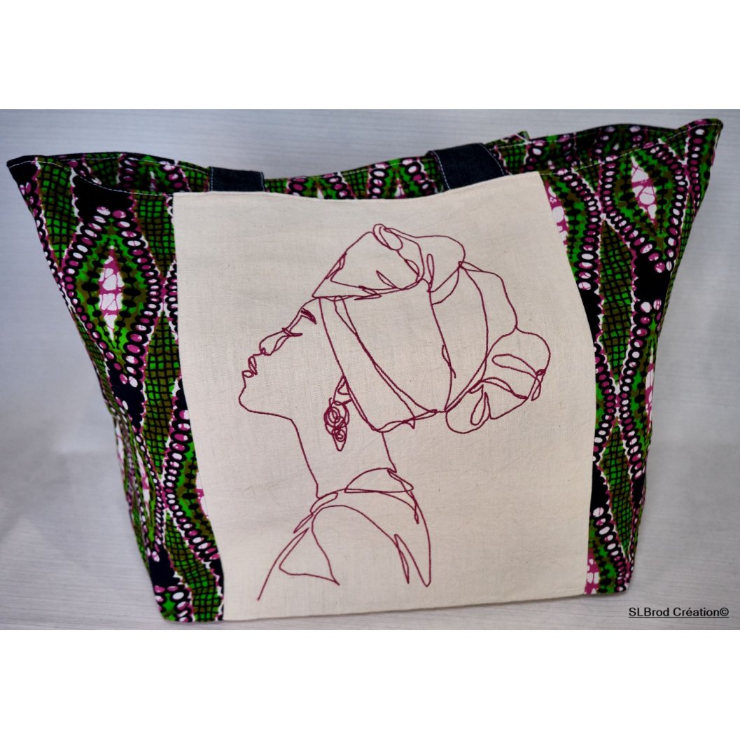 Tote bag med afrikansk mønster