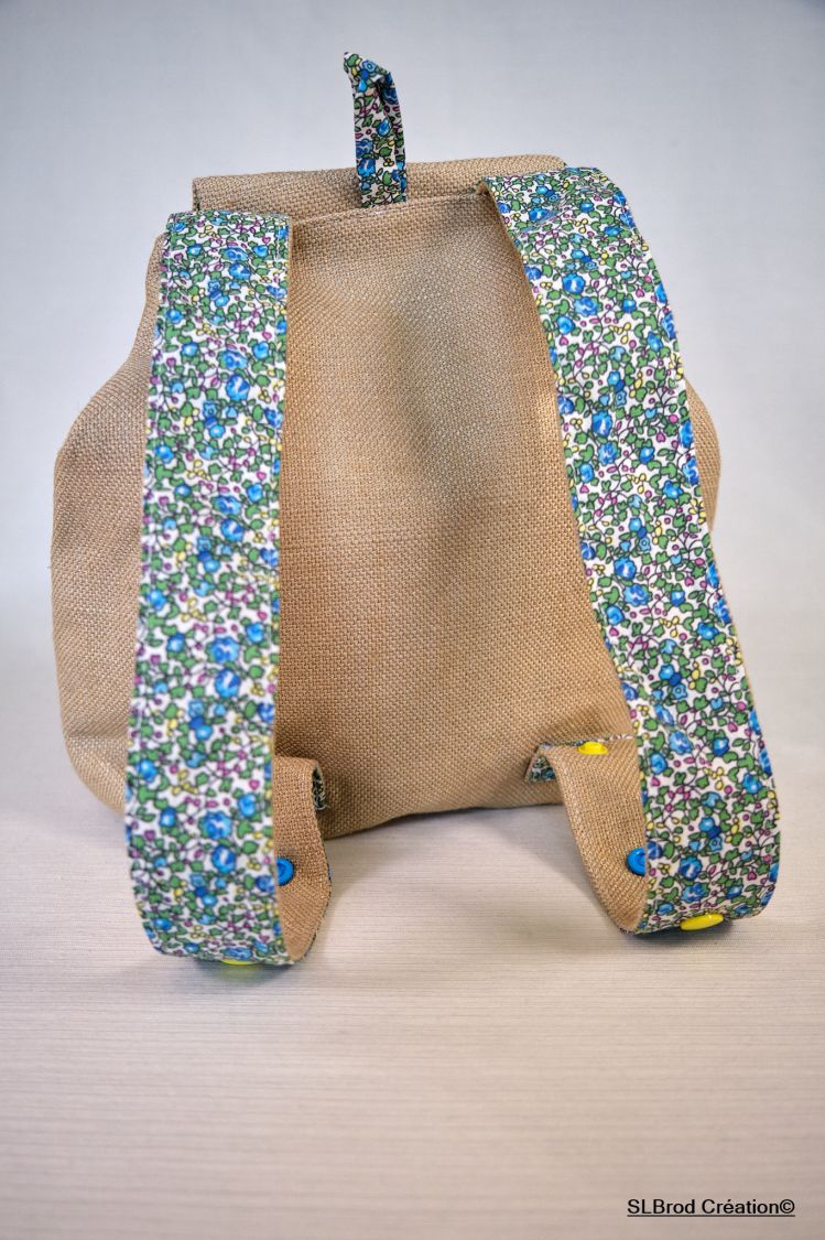 Brodert ryggsekk for barn, kattunge som kan tilpasses