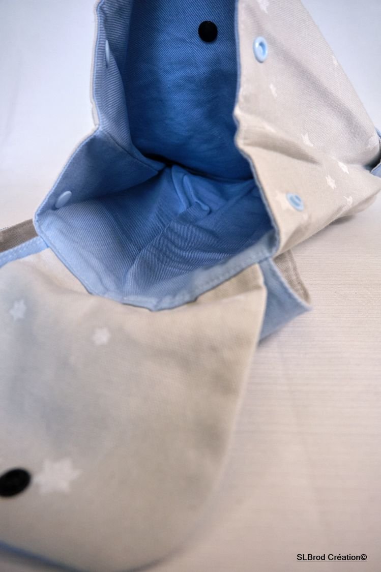 Brodert enhjørning og stjerner ryggsekk til barn